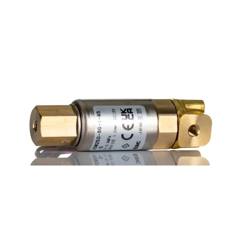 SMC 3 Port Solenoid Valve, Brass Body, NO/NC, 12V, 10 bar Operating Pressure VDW250-6G-1-M5-Q