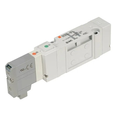 SMC Pneumatic Solenoid Valve Manifold Mount 5 Ports 0.7 Mpa Max Pressure 24V dc SV3000 