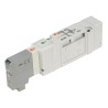 SMC Pneumatic Solenoid Valve Manifold Mount 5 Ports 0.7 Mpa Max Pressure 24V dc SV3000