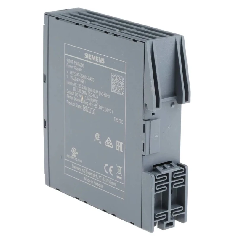 Siemens SITOP PSU6200 Switched Mode DIN Rail Power Supply AC/DC Input 85-240 V, Output 24V DC 1.3A 31.2W 