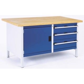 Bott Heavy-Duty Steel Workbench Storage Bench 1.5m Length 750mm Width 840mm Adjustable Height 800kg Max Load 41002025.11v