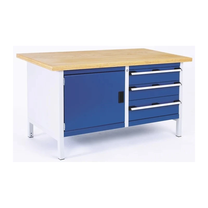 Bott Heavy-Duty Steel Workbench Storage Bench 1.5m Length 750mm Width 840mm Adjustable Height 800kg Max Load 41002025.11v