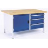 Bott Heavy-Duty Steel Workbench Storage Bench 1.5m Length 750mm Width 840mm Adjustable Height 800kg Max Load 41002025.11v