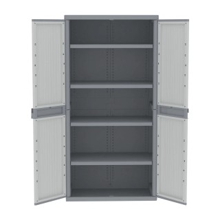 RS PRO 2 Door Polypropylene Floor Standing Storage Cabinet 1.8 m Height, 897 mm Width, 537 mm Depth 838-6576