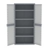 RS PRO 2 Door Polypropylene Floor Standing Storage Cabinet 1.8 m Height, 897 mm Width, 537 mm Depth 838-6576