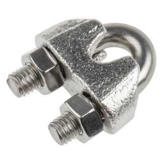 RS PRO Stainless Steel Wire Rope Clamp 5 mm Diameter DIN 741 183-5908