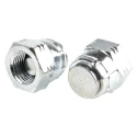 Parker Threaded Blanking Cap Zinc Plated Steel, G Thread Standard 120°C 4FNMK4S