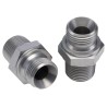 Parker Hydraulic Straight Threaded Adapter Male 60° Steel Zinc Plated 0.5 in Hose ID 8-8F3MK4S