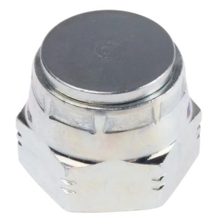 Parker Steel Zinc Plated BSPP Female Parallel Thread Blanking Cap, Maximum Operating Temperature 120°C 8FNMK4S