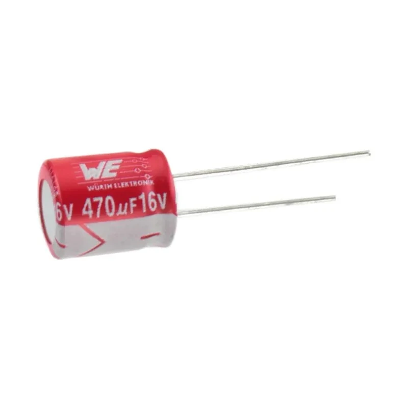 Wurth Elektronik 1 mF 6.3V DC Through Hole Polymer Capacitor WCAP-PTHT Series 870135174006