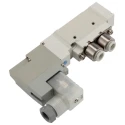 SMC Pneumatic Solenoid Valve 24V DC, 0.7 MPa Max Pressure, 2527 L/min Flow Rate, Die Cast Aluminium Body SY5000