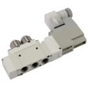 SMC Pneumatic Solenoid Valve 24V DC, 0.7 MPa Max Pressure, 2527 L/min Flow Rate, Die Cast Aluminium Body SY5000