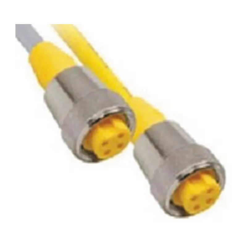Turck Sensor Actuator Cable Female 4-way Straight to Unterminated Polyurethane Jacket Yellow 10m 600V RKM 40-10M