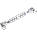 RS PRO Stainless Steel Jaw to Jaw Rigging Screw M5 Thread, Electro Polished Finish, Closed Length 130 mm, Open 183-5942