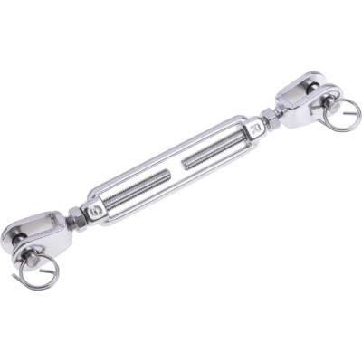 RS PRO Stainless Steel Jaw to Jaw Rigging Screw M5 Thread, Electro Polished Finish, Closed Length 130 mm, Open 183-5942