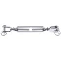 RS PRO Stainless Steel Jaw to Jaw Rigging Screw M5 Thread, Electro Polished Finish, Closed Length 130 mm, Open 183-5942