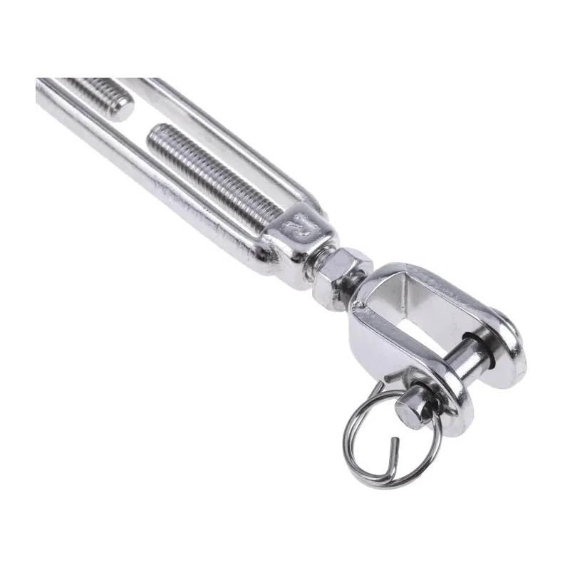 RS PRO Stainless Steel Jaw to Jaw Rigging Screw M5 Thread, Electro Polished Finish, Closed Length 130 mm, Open 183-5942