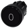 Siemens SIRIUS ACT 3SU10 Series Black Momentary Push Button Head 22mm Cutout IP66 IP67 IP69K 3SU1000-0AB10-0AD0