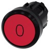 Siemens SIRIUS ACT 3SU10 Series Red Momentary Push Button Head, 22 mm Cutout, IP66 IP69K IP67 3SU1000-0AB20-0AD0