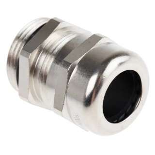 Lapp SKINTOP MS-SC Series 25 EMC Cable Gland, Nickel-Plated Brass, PG16 Thread, 8-14 mm Cable Diameter 53112240