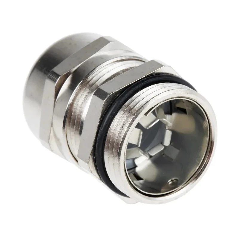 Lapp SKINTOP MS-SC Series 25 EMC Cable Gland, Nickel-Plated Brass, PG16 Thread, 8-14 mm Cable Diameter 53112240