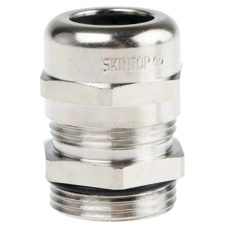 Lapp SKINTOP MS-SC Series 25 EMC Cable Gland, Nickel-Plated Brass, PG16 Thread, 8-14 mm Cable Diameter 53112240
