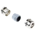 Lapp SKINTOP MS-SC Series 25 EMC Cable Gland, Nickel-Plated Brass, PG16 Thread, 8-14 mm Cable Diameter 53112240