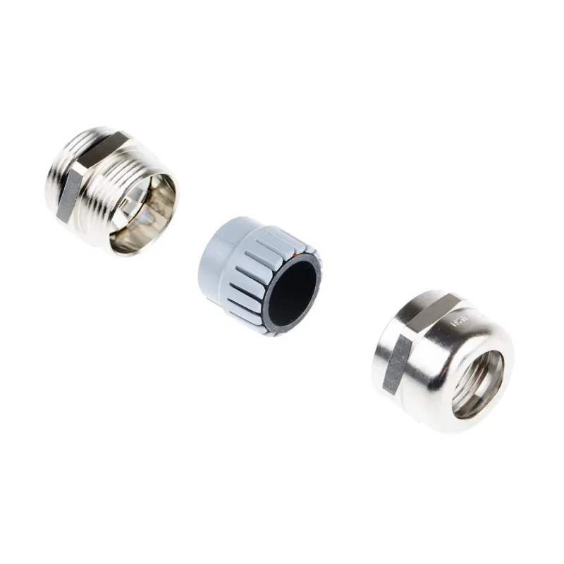 Lapp SKINTOP MS-SC Series 25 EMC Cable Gland, Nickel-Plated Brass, PG16 Thread, 8-14 mm Cable Diameter 53112240