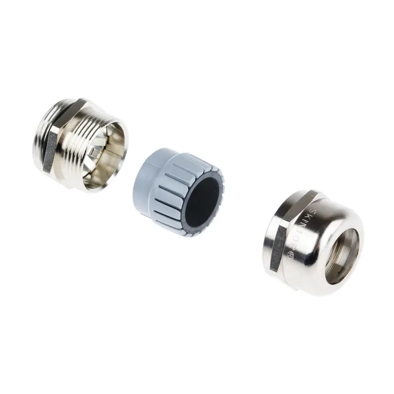 Lapp SKINTOP MS-SC Series EMC Cable Gland Nickel-Plated Brass, 11-18 mm Diameter, PG21 Thread Size 53112250