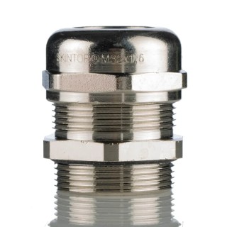 Lapp SKINTOP MS-SC Series EMC Cable Gland M32 Thread, Nickel-Plated Brass, 11 to 21mm Cable Diameter 53112650
