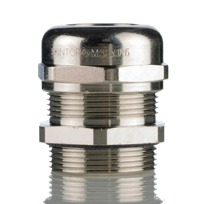 Lapp SKINTOP MS-SC Series EMC Cable Gland M32 Thread, Nickel-Plated Brass, 11 to 21mm Cable Diameter 53112650