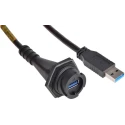Molex USB Cable Female USB Type A to Female USB 3.0 Type A 30V Black 800 mm 84733-0004