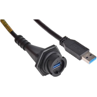 Molex USB Cable Female USB Type A to Female USB 3.0 Type A 30V Black 800 mm 84733-0004