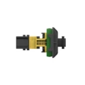 TE Connectivity HDSCS Automotive Connector Female Black Flange 2 Way Crimp Termination 40A 1-1703841-1