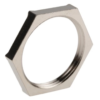 Lapp Silver Nickel Plated Brass Cable Gland Locknut PG21 Thread 