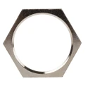 Lapp Silver Nickel Plated Brass Cable Gland Locknut PG21 Thread 