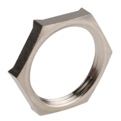 Lapp Silver Nickel Plated Brass Cable Gland Locknut PG16 Thread