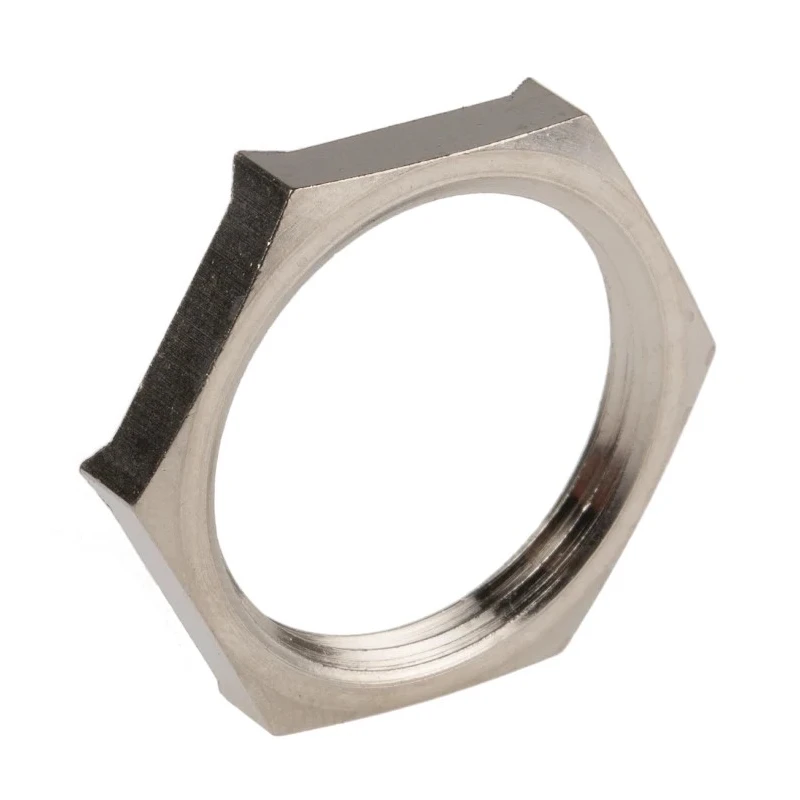 Lapp Silver Nickel Plated Brass Cable Gland Locknut PG16 Thread 