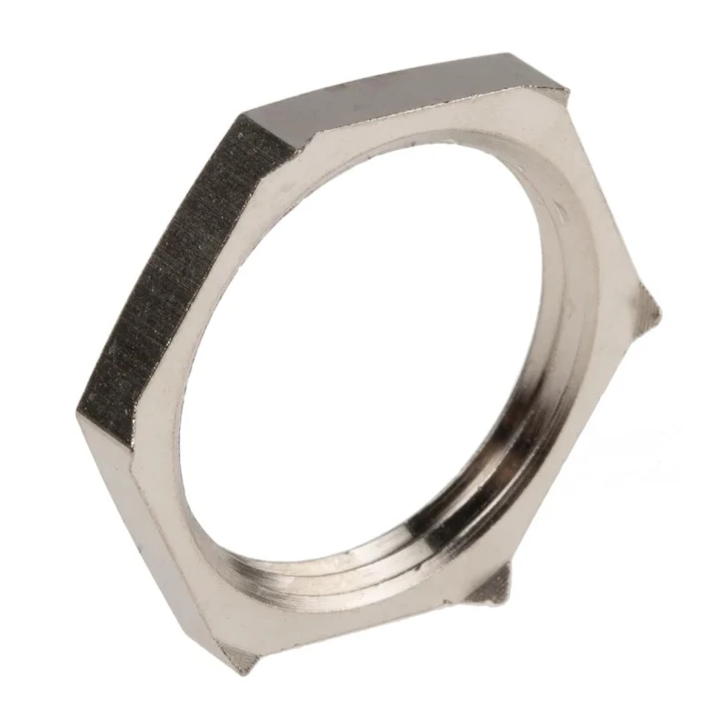 Lapp Silver Nickel Plated Brass Cable Gland Locknut PG16 Thread 