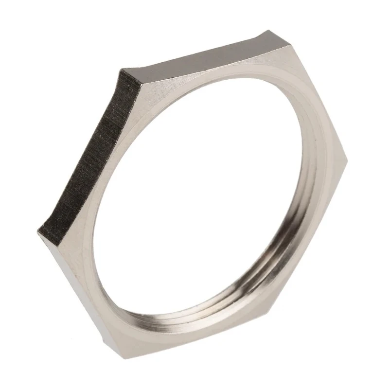 Lapp Silver Nickel Plated Brass Cable Gland Locknut PG29 Thread -60°C to 200°C PG29