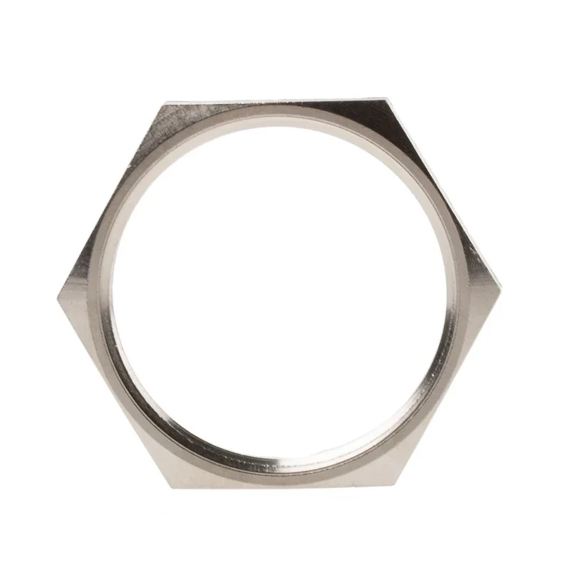 Lapp Silver Nickel Plated Brass Cable Gland Locknut PG29 Thread -60°C to 200°C PG29