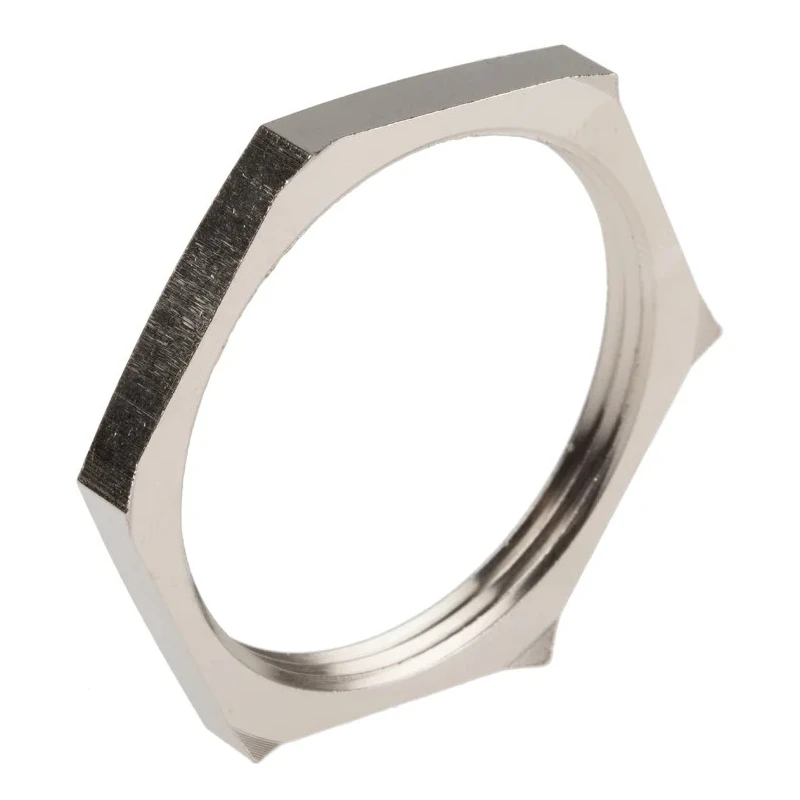 Lapp Silver Nickel Plated Brass Cable Gland Locknut PG29 Thread -60°C to 200°C PG29