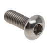 RS PRO Bright Zinc Stainless Steel Hex Socket Cap Screw, Hex Socket, M3 x 8 mm 183-8597