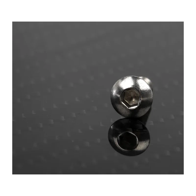 RS PRO Bright Zinc Stainless Steel Hex Socket Cap Screw, Hex Socket, M3 x 8 mm 183-8597