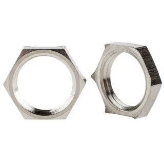 Lapp Silver Nickel Plated Brass Cable Gland Locknut PG9 Thread 52103210