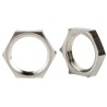 Lapp Silver Nickel Plated Brass Cable Gland Locknut PG9 Thread 52103210