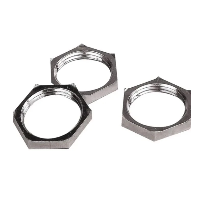 Lapp Silver Nickel Plated Brass Cable Gland Locknut PG9 Thread 52103210