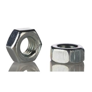 RS PRO Plain Stainless Steel Hex Nut M12, DIN 934 183-9045