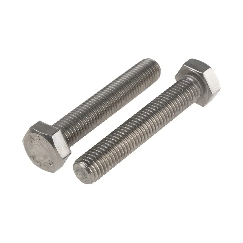 RS PRO Stainless Steel Hex Bolt M12 x 70 mm DIN 933 316 A4 Corrosion Resistant 183-9168