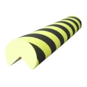 RS PRO Black and Yellow Cylindrical EVA Impact Protector 1 m Length x 150 mm Diameter 15 mm Width 840-0590